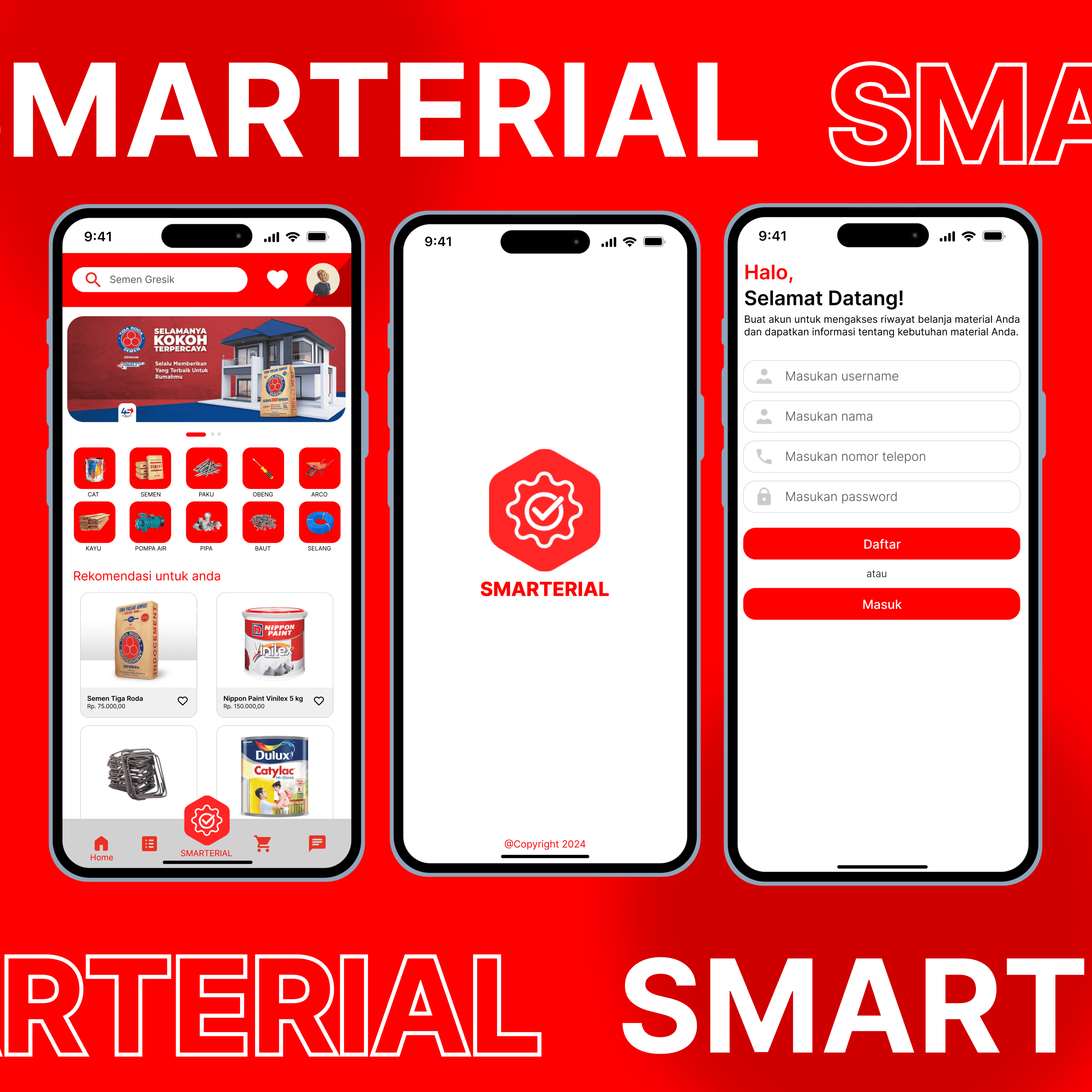 UI/UX Design SMARTERIAL
